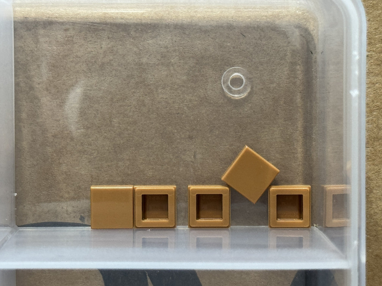 LEGO Parts - Medium Nougat Tile 1 x 1 - No 3070 - QTY 5