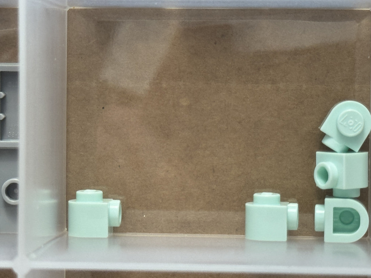 LEGO Parts - Light Aqua Brick, Round 1 x 1 Half Circle Stud - No 3386 - QTY 5