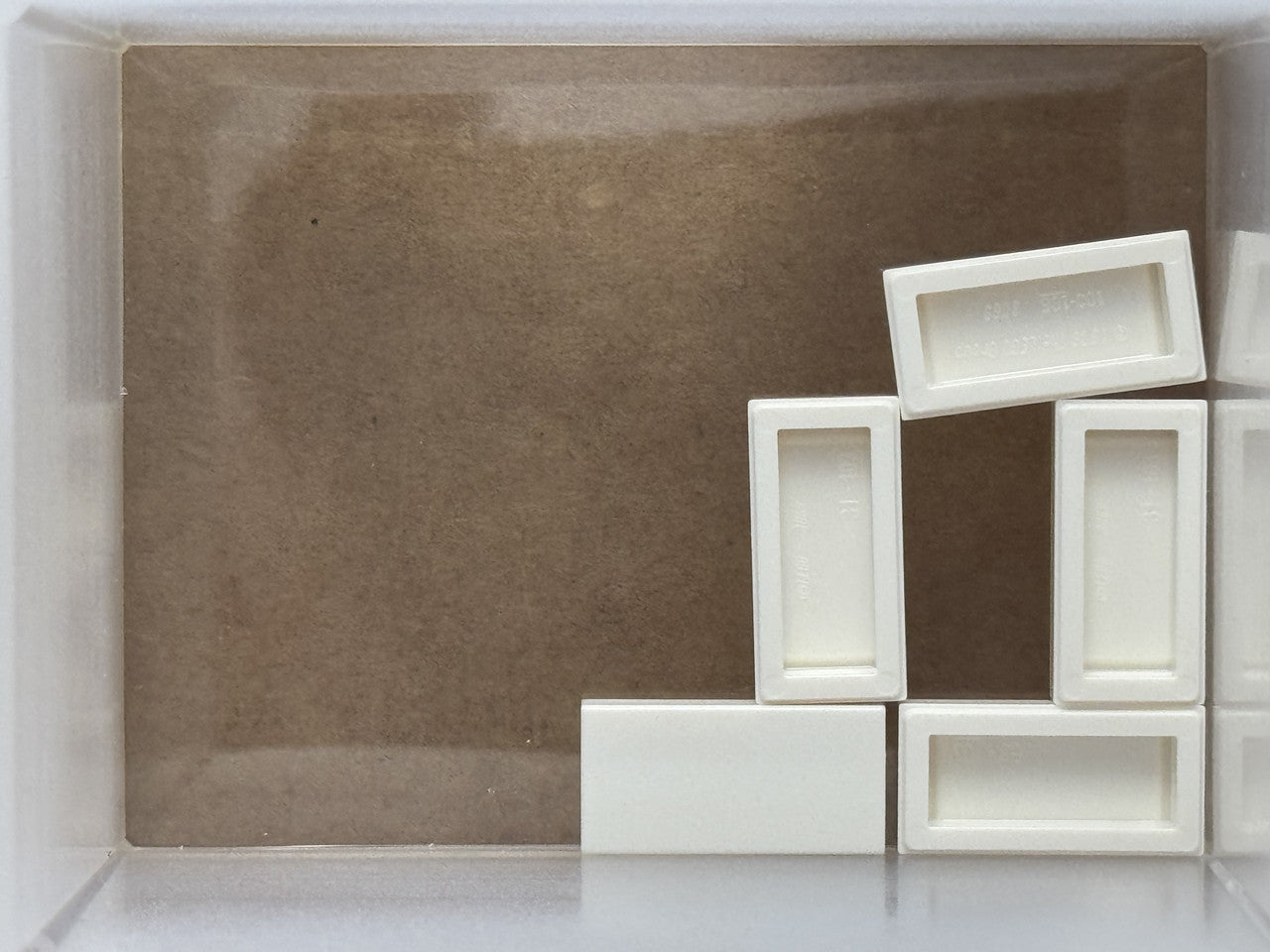 LEGO Parts - White Tile 1 x 2 - No 3069 - QTY 5
