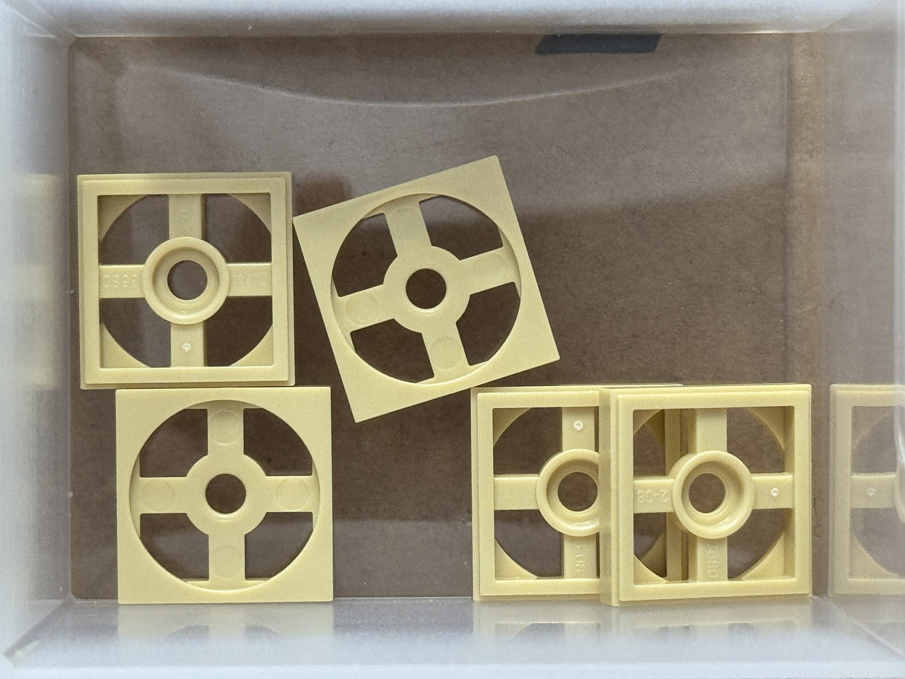 LEGO Parts - Tan Turntable 2 x 2 Plate, Base - No 3680 - QTY 5