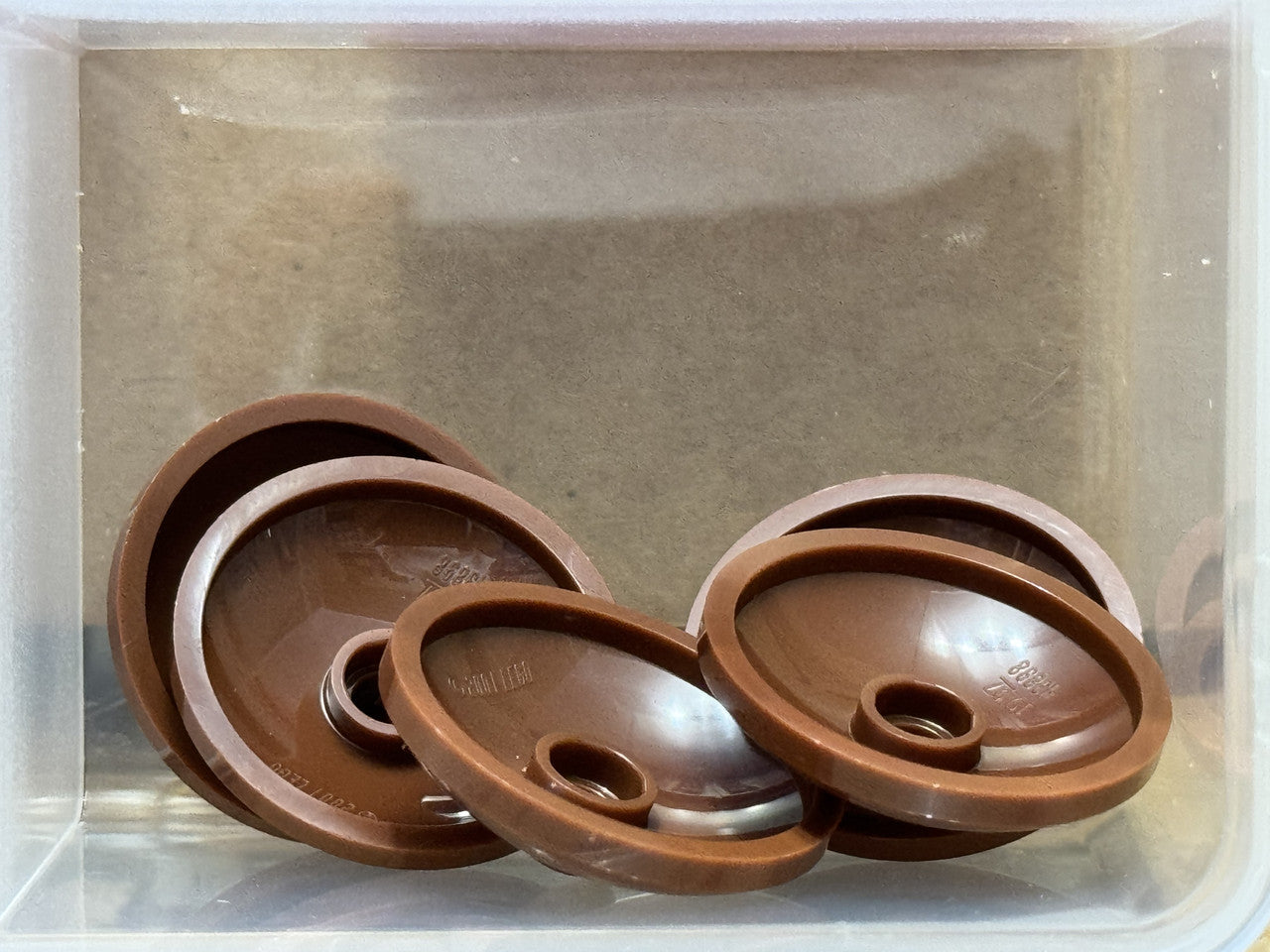 LEGO Parts - Reddish Brown Dish 3 x 3 Inverted (Radar) - No 43898 - QTY 5