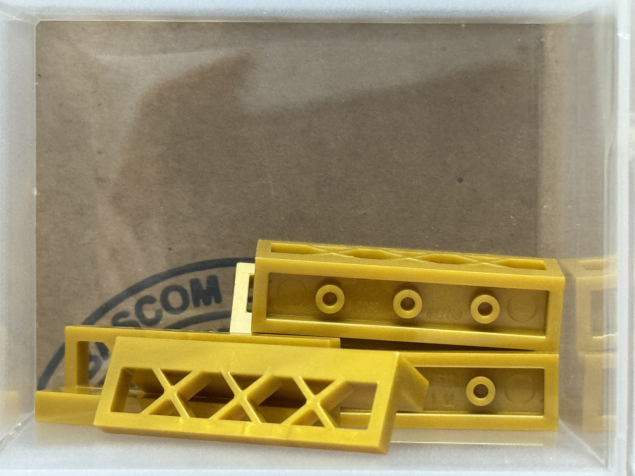 LEGO Parts - Pearl Gold Fence 1 x 4 x 1 Lattice - No 3633 - QTY 5