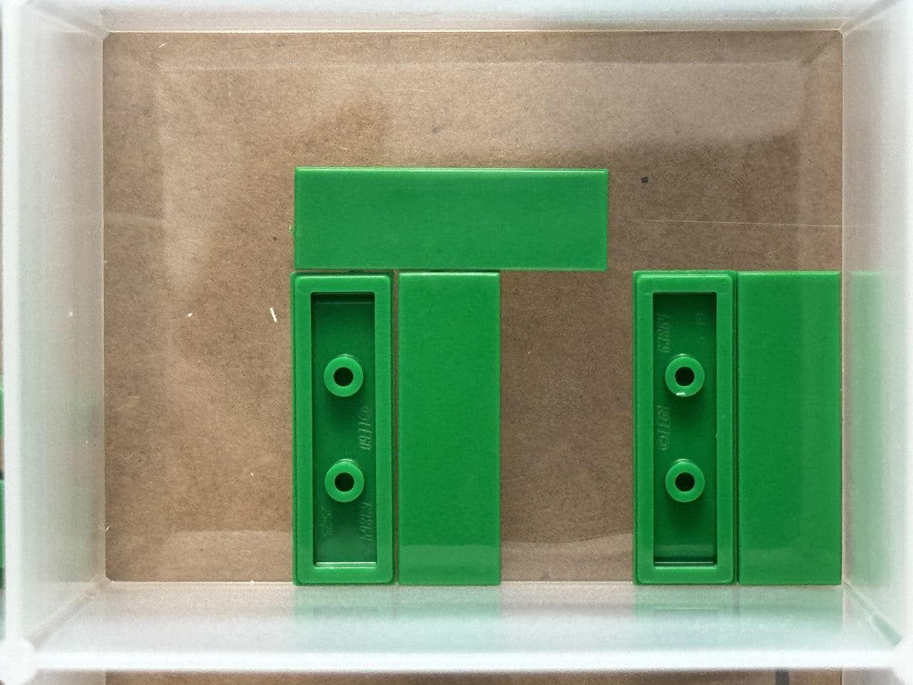 LEGO Parts - Green Tile 1 x 3 - No 63864 - QTY 5