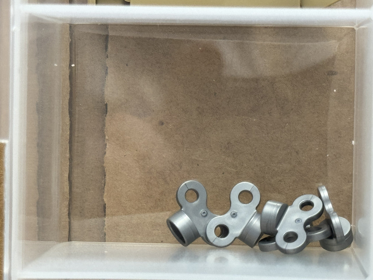 LEGO Parts - Flat Silver Minifigure, Utensil Toy Winder Key - No 98375 - QTY 5