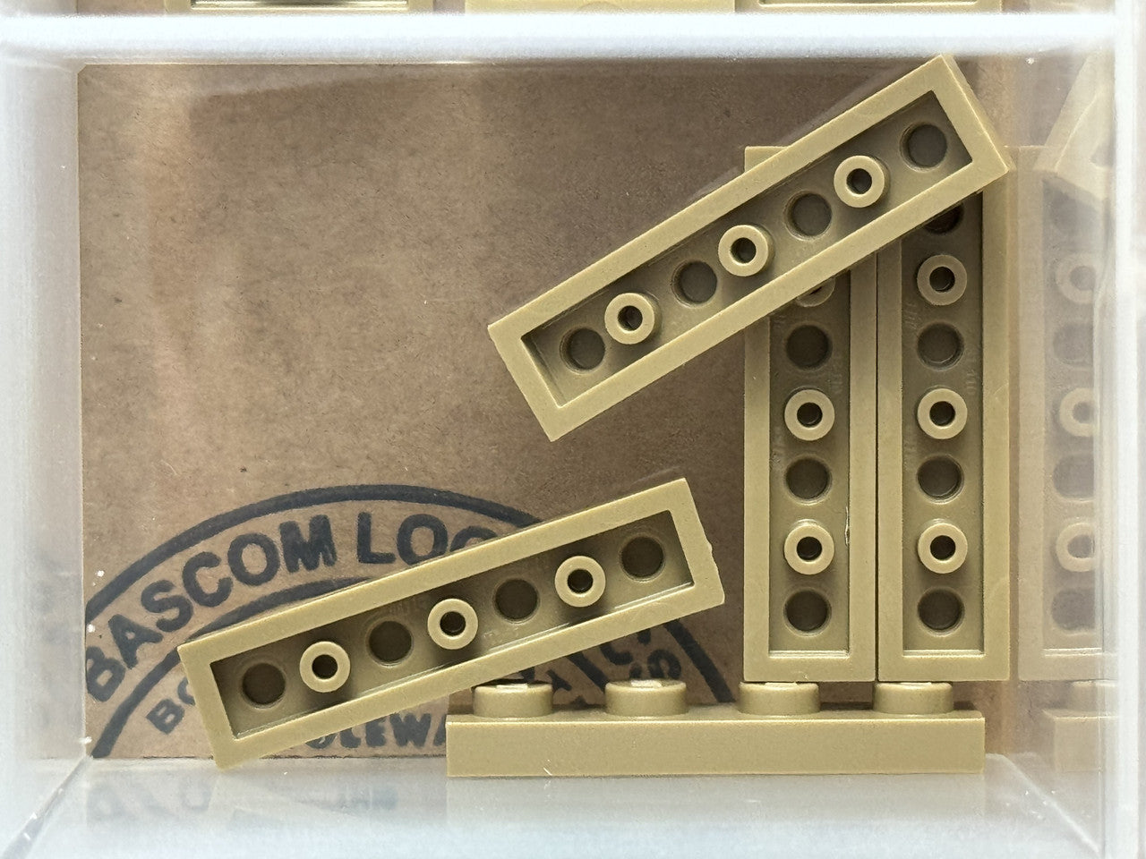 LEGO Parts - Dark Tan Plate 1 x 4 - No 3710 - QTY 5