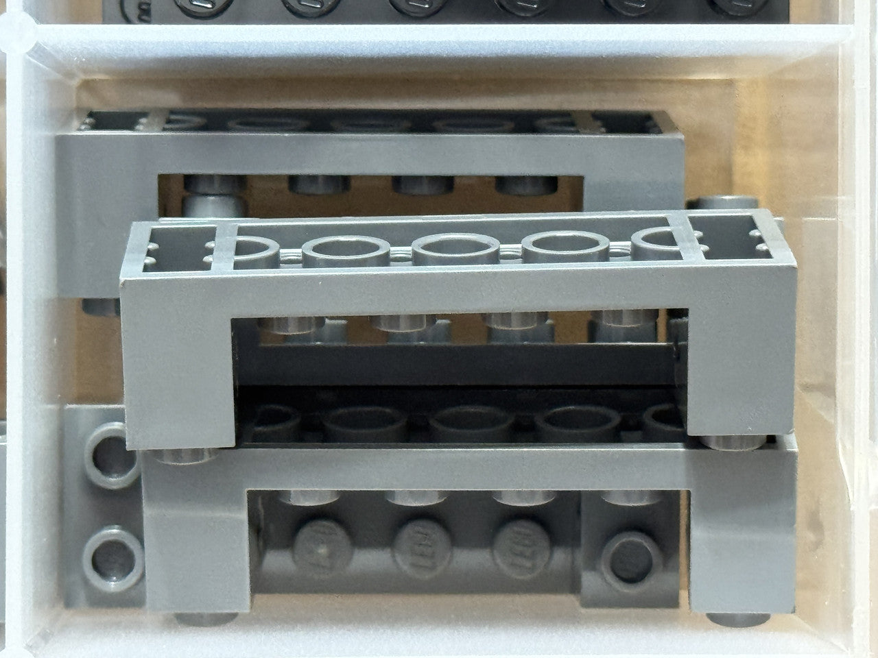 LEGO Parts - Dark Bluish Gray Technic, Brick 2 x 6 x 1 1/3 - No 3668 - QTY 5