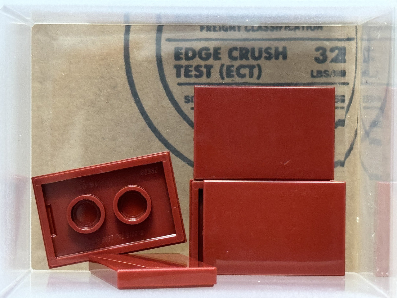 LEGO Parts - Dark Red Tile 2 x 3 - No 26603 - QTY 5