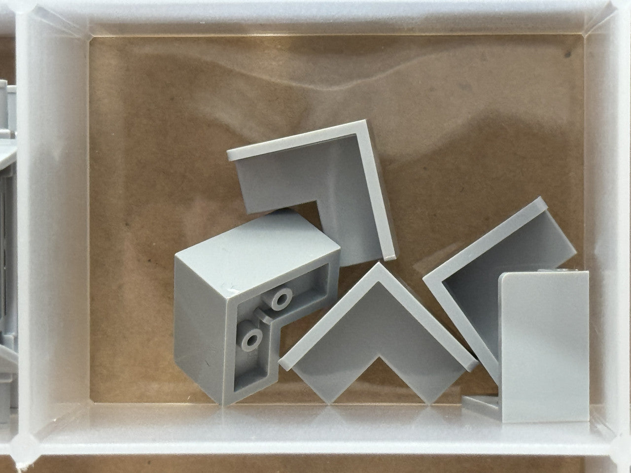LEGO Parts - Light Bluish Gray Panel 2 x 2 x 1 Corner - No 91501 - QTY 5