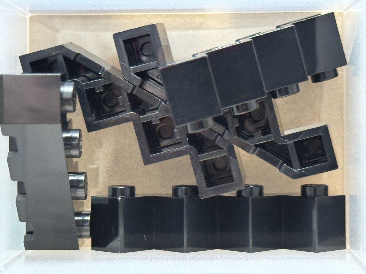 LEGO Parts - Black Brick, Modified Facet 4 x 4 - No 14413 - QTY 5