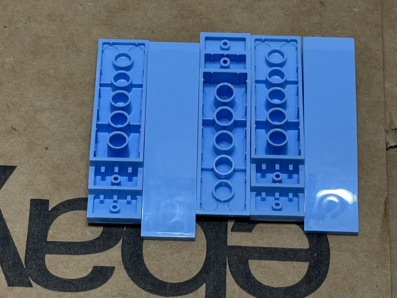 LEGO Parts - Bright Light Blue Slope, Curved 8 x 2 - No 42918 - QTY 5