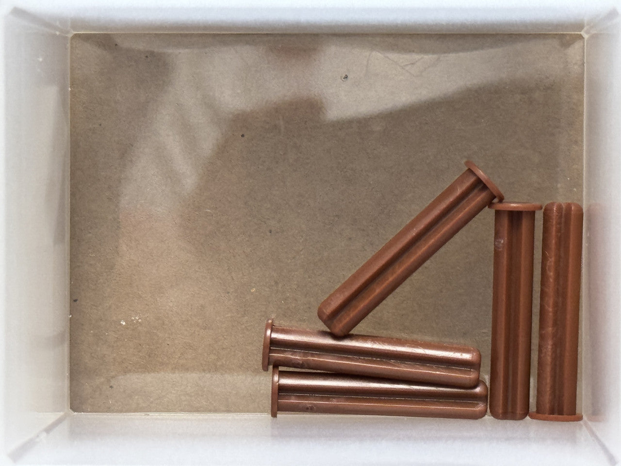 LEGO Parts - Reddish Brown Technic, Axle 3L with Stop - No 24316 - QTY 5