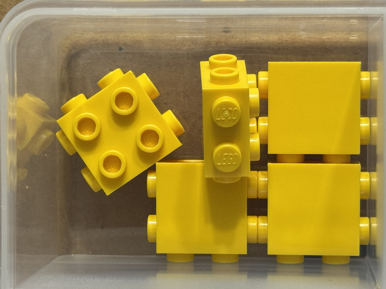 LEGO Parts - Yellow Brick 1 x 2 x 1 2/3 with Studs Side Ends - No 67329 - QTY 5