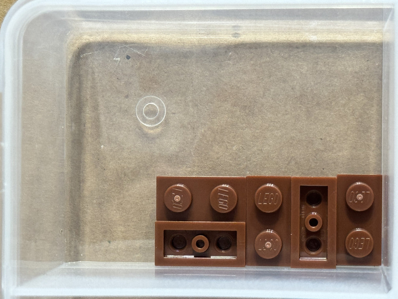 LEGO Parts - Reddish Brown Plate 1 x 2 - No 3023 - QTY 5