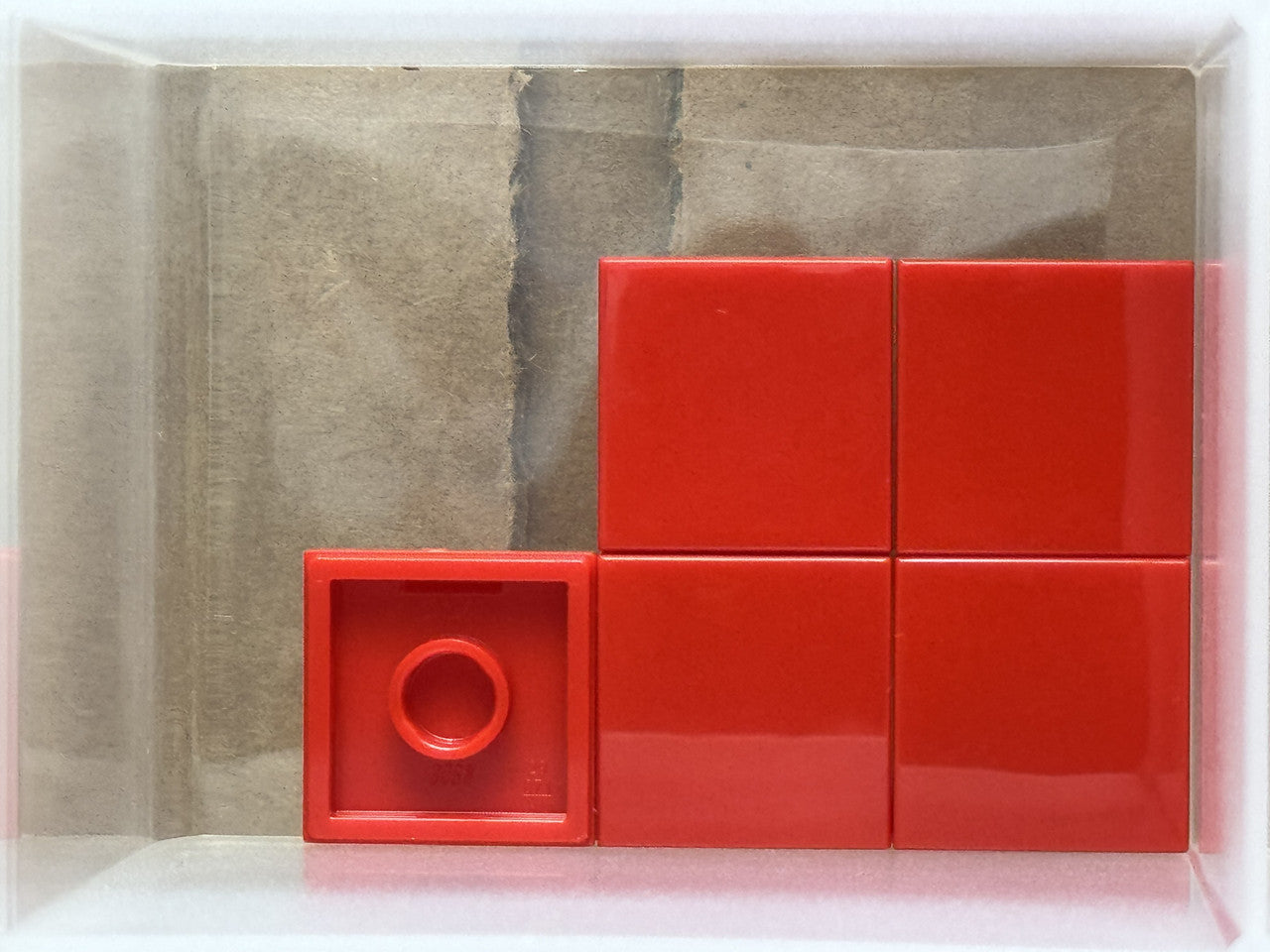 LEGO Parts - Red Tile 2 x 2 - No 3068 - QTY 5
