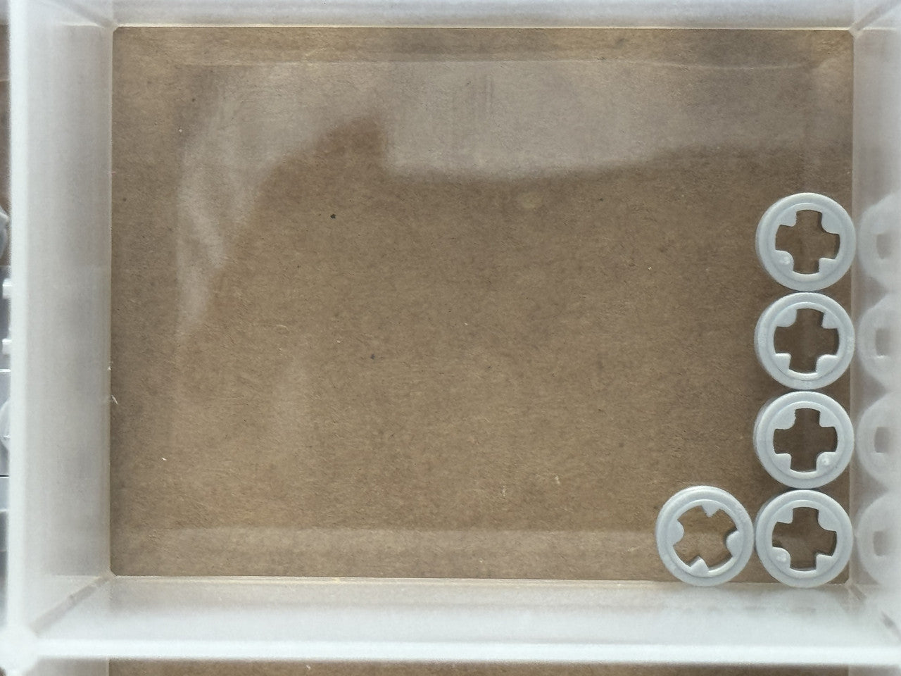 LEGO Parts - Light Bluish Gray Technic Bush 1/2 Smooth - No 4265c - QTY 5