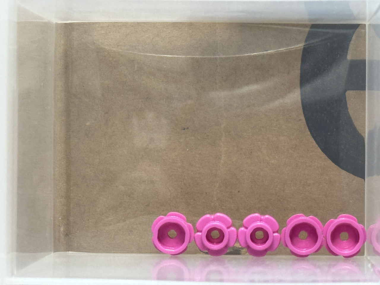 LEGO Parts - Dark Pink Plate, Round 1 x 1 Flower Edge - No 24866 - QTY 5
