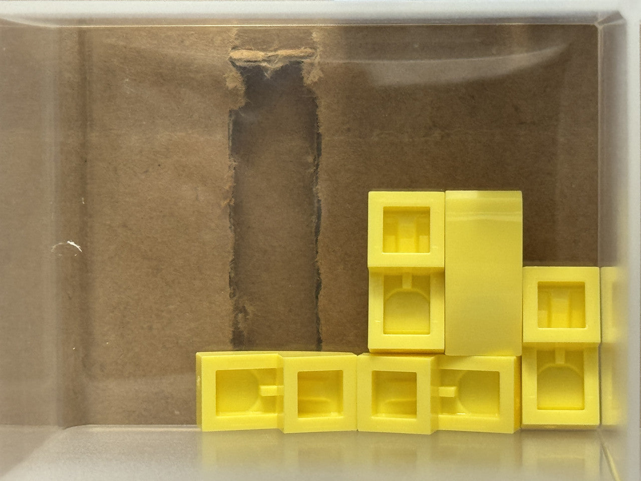 LEGO Parts - Bright Light Yellow Slope, Curved 2 x 1 x 2/3 - No 11477 - QTY 5