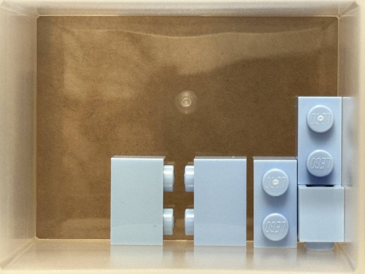 LEGO Parts - Bright Light Blue Brick 1 x 2 - No 3004 - QTY 5
