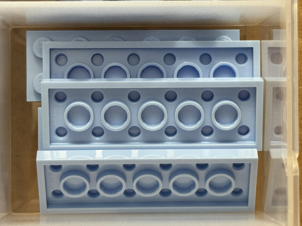 LEGO Parts - Bright Light Blue Plate 2 x 6 - No 3795 - QTY 5