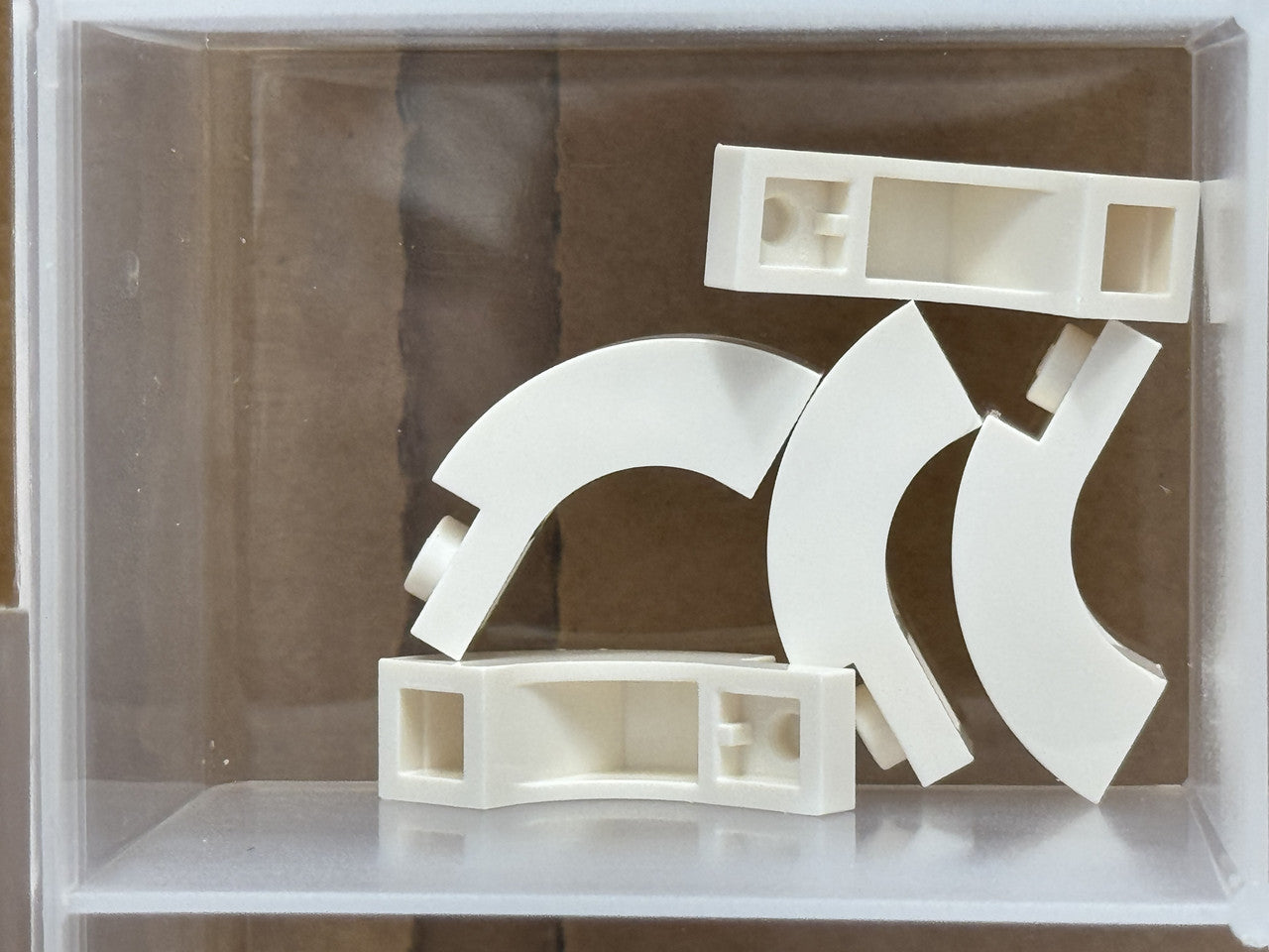 LEGO Parts - White Arch 1 x 3 x 1 2/3 Curved Top - No 5843 - QTY 5