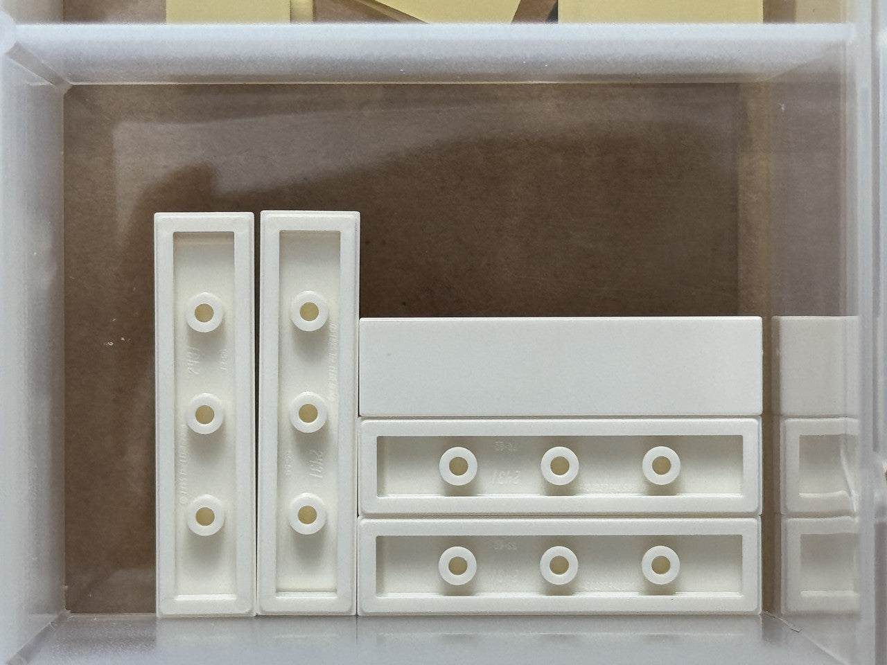 LEGO Parts - White Tile 1 x 4 - No 2431 - QTY 5