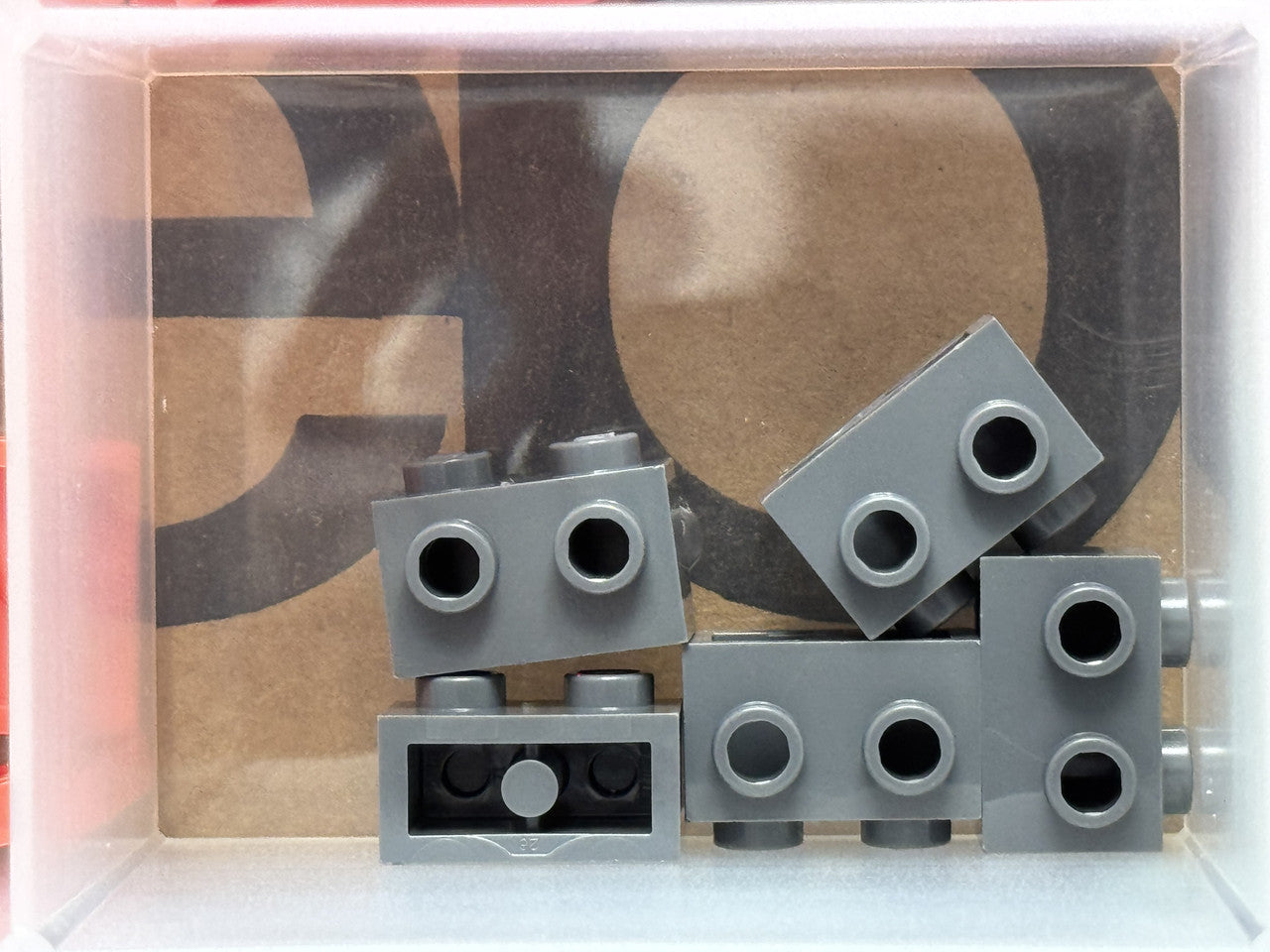 LEGO Parts - Dark Bluish Gray Brick 1 x 2 Studs on 1 Side - No 11211 - QTY 5