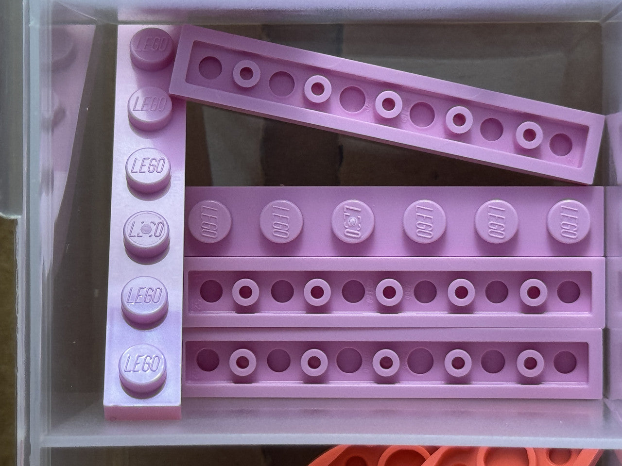 LEGO Parts - Bright Pink Plate 1 x 6 - No 3666 - QTY 5