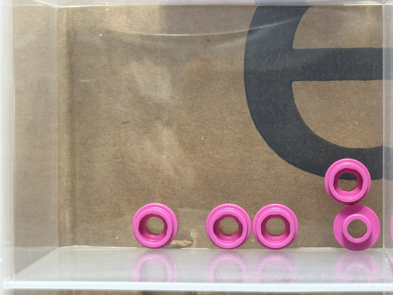 LEGO Parts - Dark Pink Plate, Round 1 x 1 with Open Stud - No 85861 - QTY 5