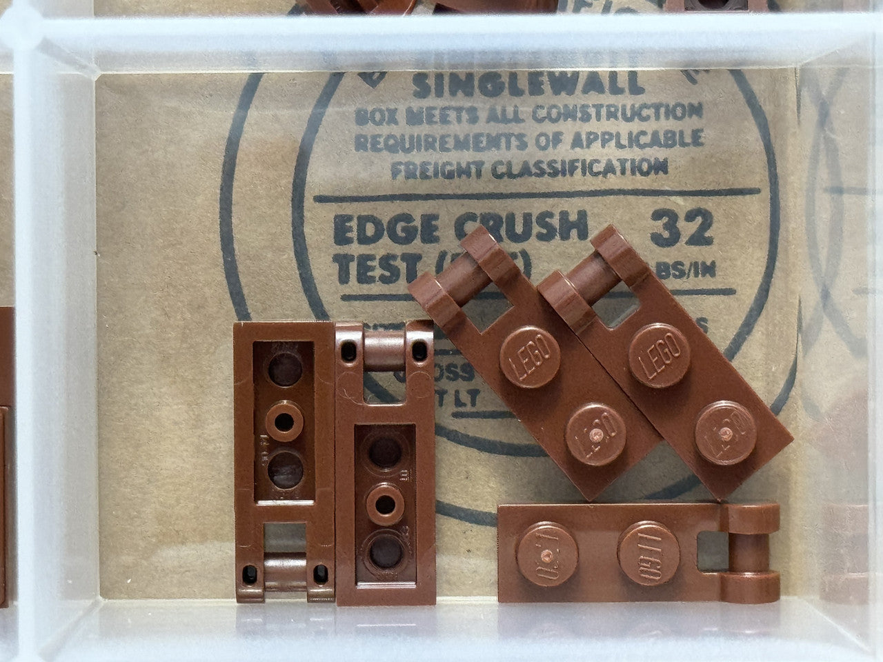 LEGO Parts - Reddish Brown Plate 1 x 2 with Bar Handle on End - No 60478 - QTY 5