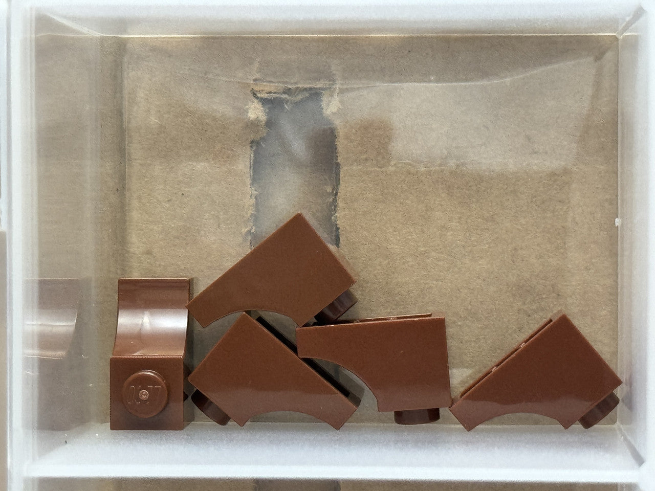 LEGO Parts - Reddish Brown Arch 1 x 2 Inverted - No 78666 - QTY 5