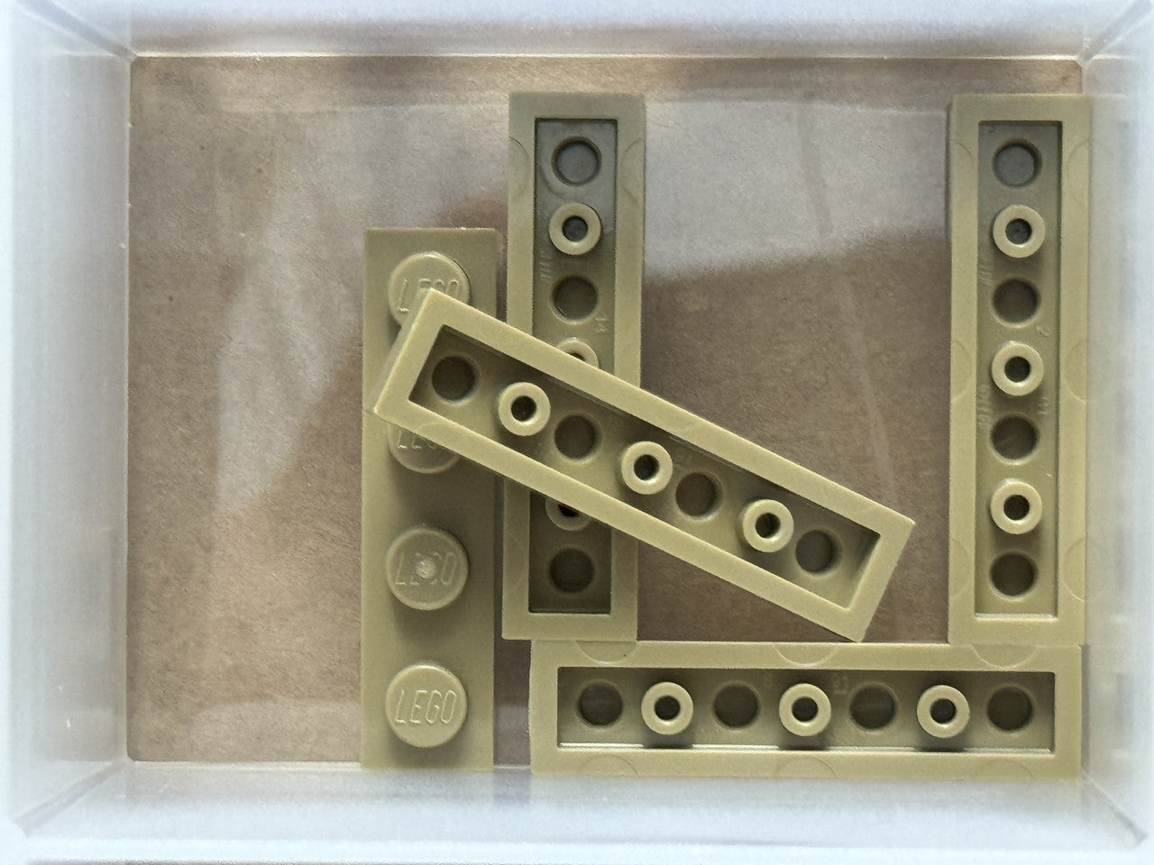 LEGO Parts - Dark Tan Plate 1 x 4 - No 3710 - QTY 5