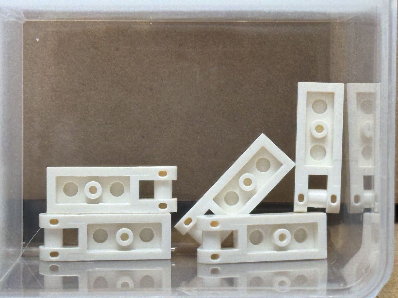 LEGO Parts - White Plate 1 x 2 with Bar Handle on End - No 60478 - QTY 5