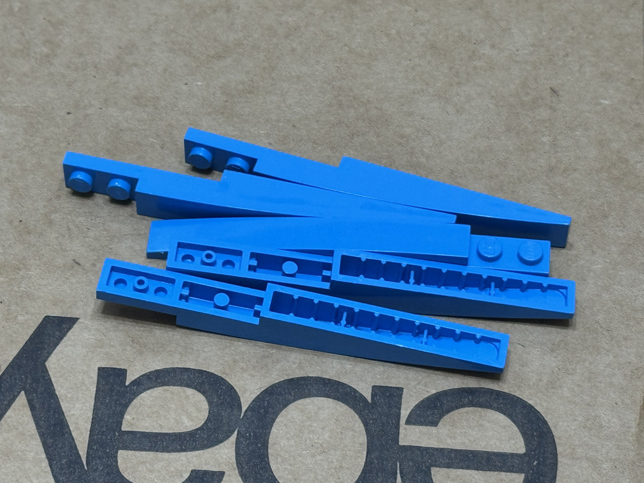 LEGO Parts - Dark Azure Slope, Curved 10 x 1 - No 85970 - QTY 5