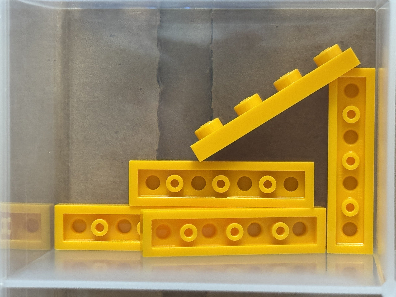 LEGO Parts - Bright Light Orange Plate 1 x 4 - No 3710 - QTY 5