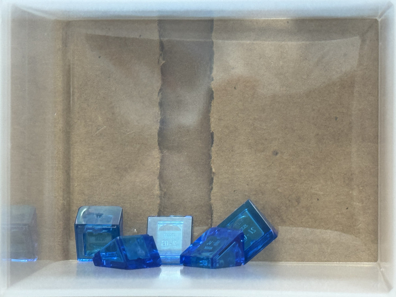 LEGO Parts - Trans-Dark Blue Slope 30 1 x 1 x 2/3 - No 54200 - QTY 5