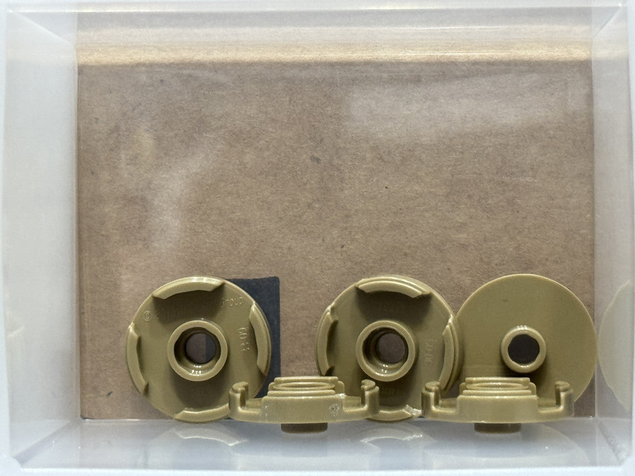 LEGO Parts - Dark Tan Tile, Round 2 x 2 with Open Stud - No 18674 - QTY 5