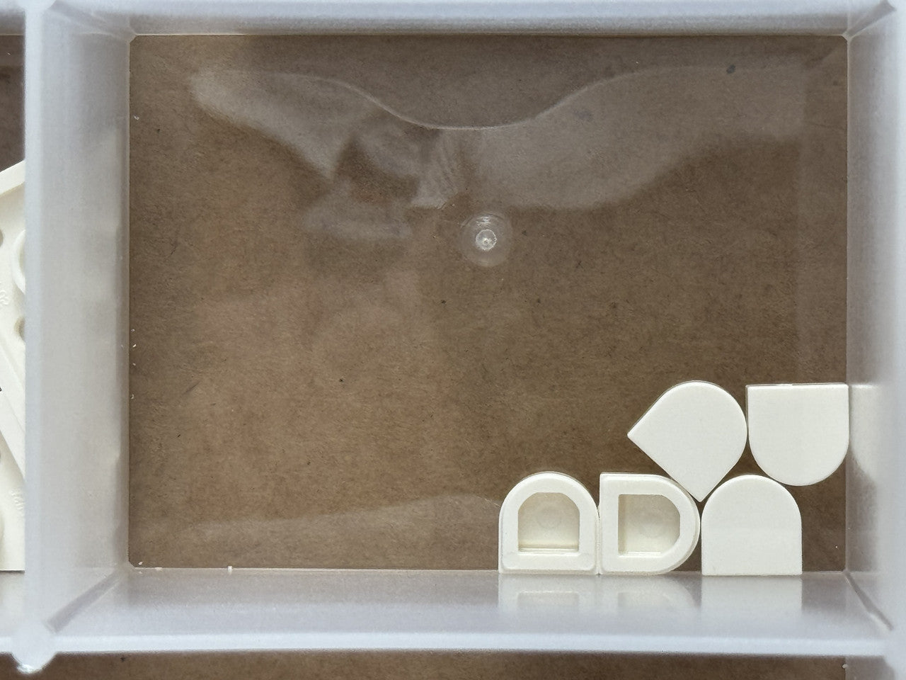 LEGO Parts - White Tile, Round 1 x 1 Half Circle Extended - No 24246 - QTY 5