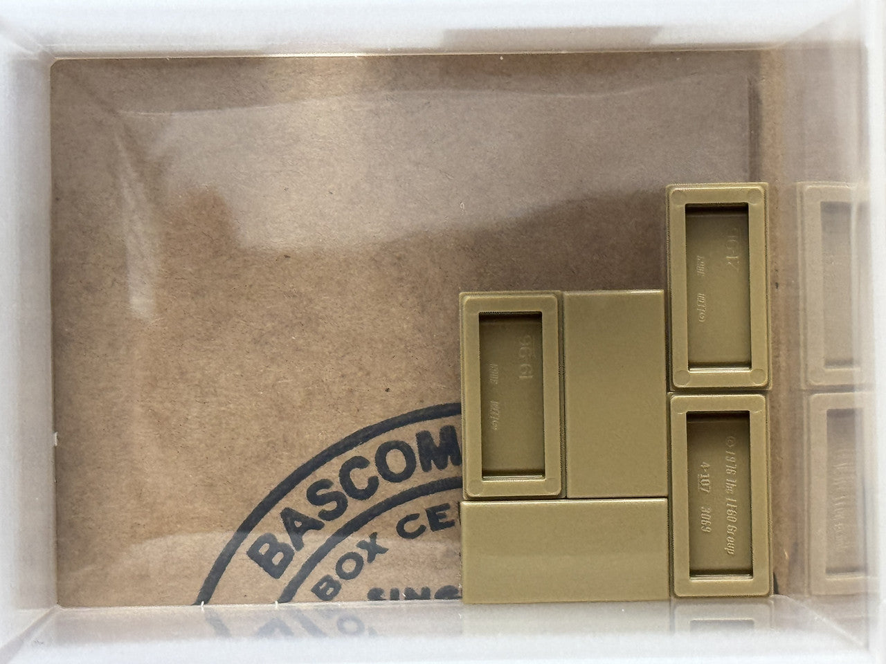 LEGO Parts - Dark Tan Tile 1 x 2 - No 3069 - QTY 5