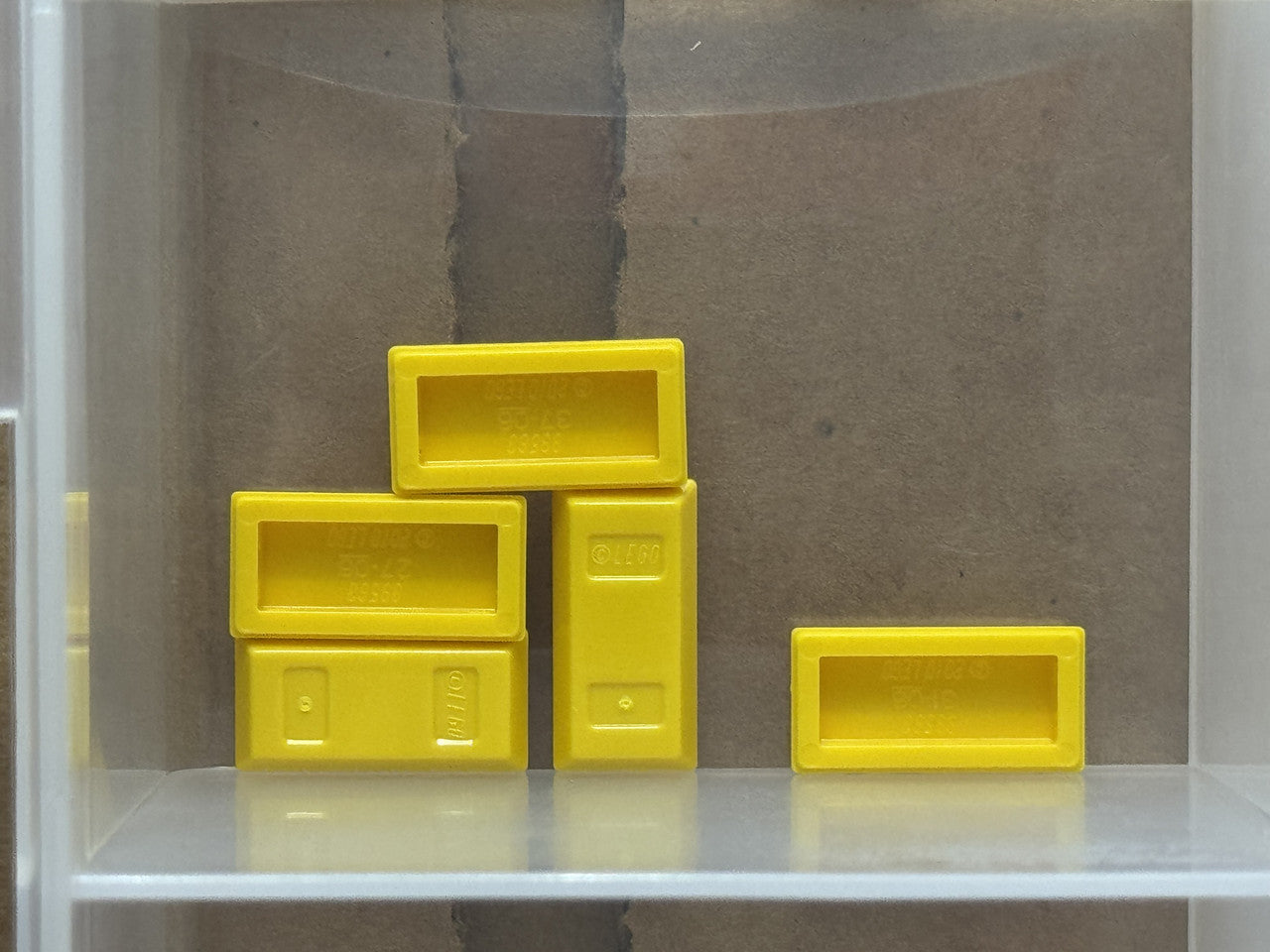 LEGO Parts - Yellow Minifigure, Utensil Ingot 1 x 2 - No 99563 - QTY 5