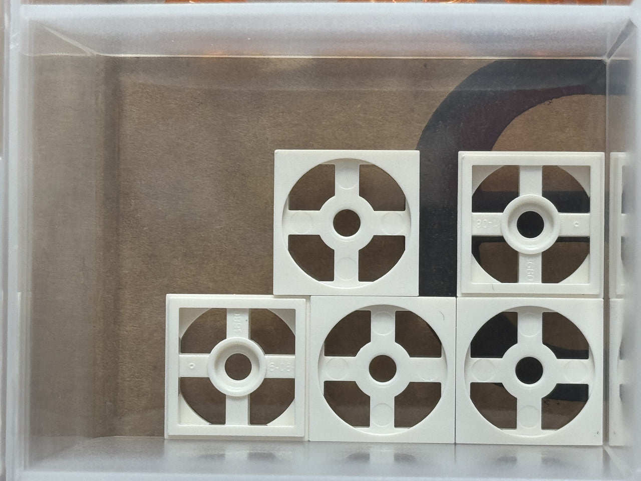 LEGO Parts - White Turntable 2 x 2 Plate, Base - No 3680 - QTY 5