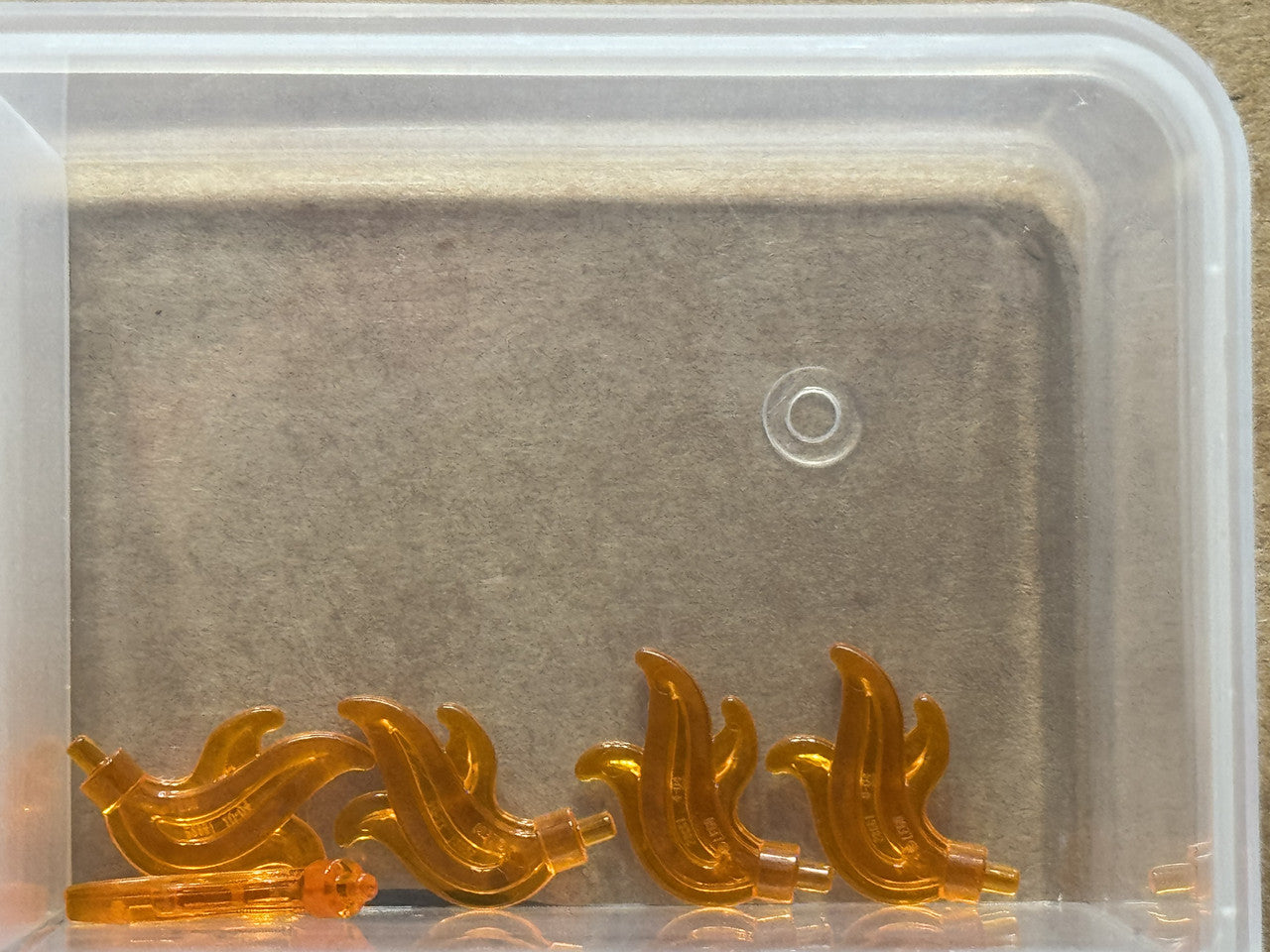 LEGO Parts - Trans-Orange Minifigure, Plume Feather Compact - No 64647 - QTY 5