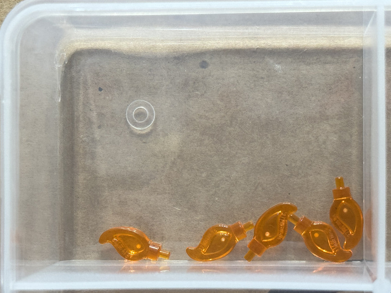 LEGO Parts - Trans-Orange Wave Rounded (Candle Flame) - No 37775 - QTY 5