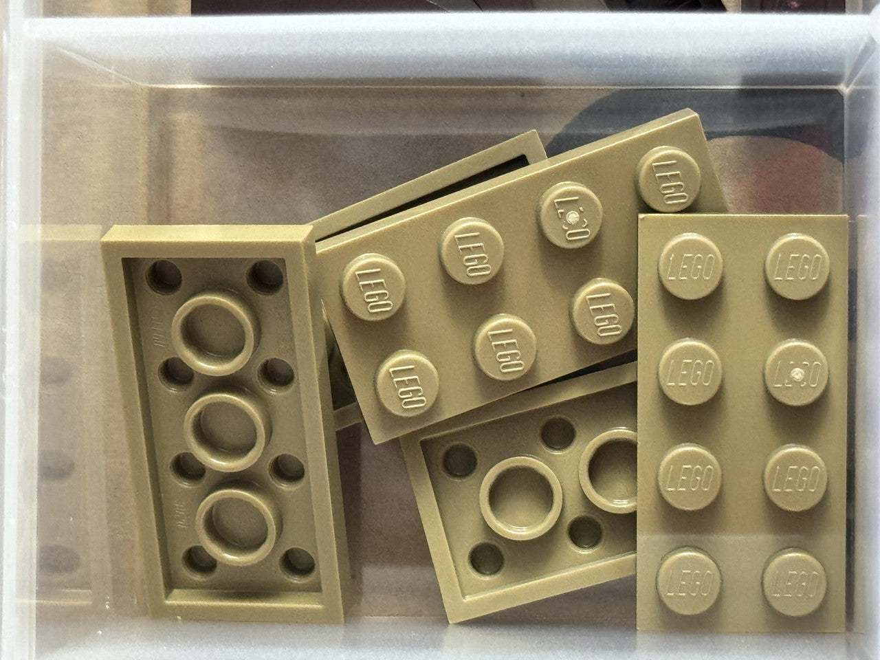 LEGO Parts - Dark Tan Plate 2 x 4 - No 3020 - QTY 5