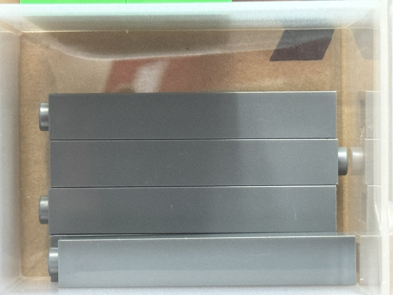LEGO Parts - Dark Bluish Gray Brick 1 x 1 x 5 - Solid Stud - No 2453b - QTY 5