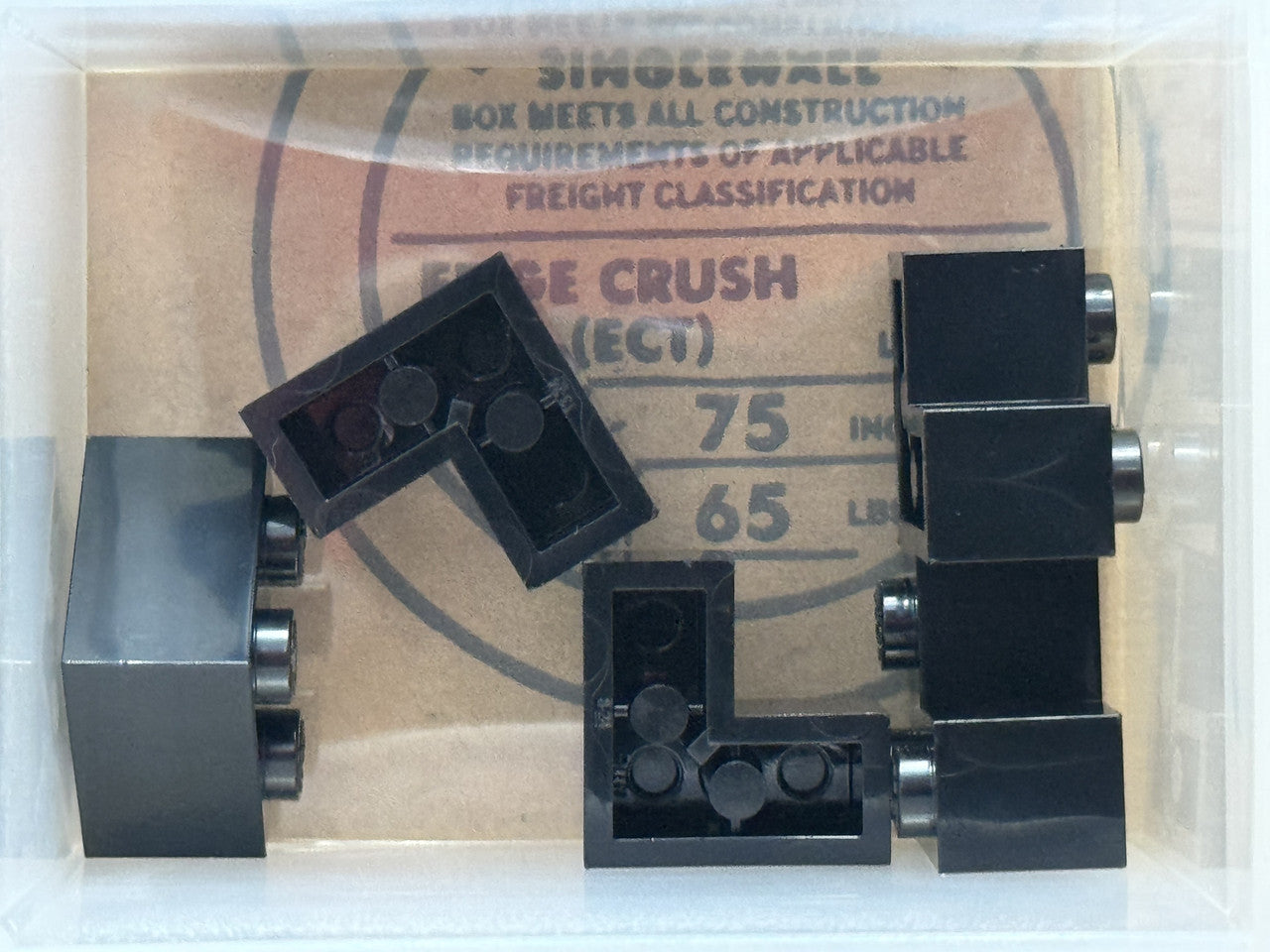 LEGO Parts - Black Brick 2 x 2 Corner - No 2357 - QTY 5
