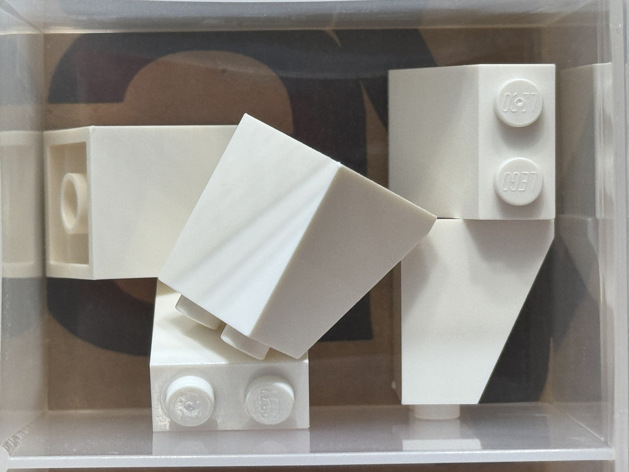 LEGO Parts - White Slope 65 2 x 2 x 2 with Bottom Tube - No 3678b - QTY 5