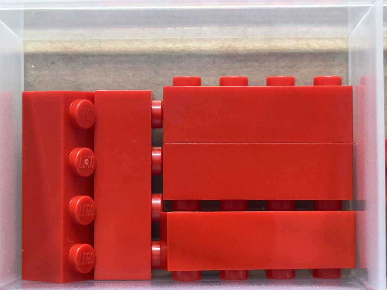 LEGO Parts - Red Brick 1 x 4 - No 3010 - QTY 5