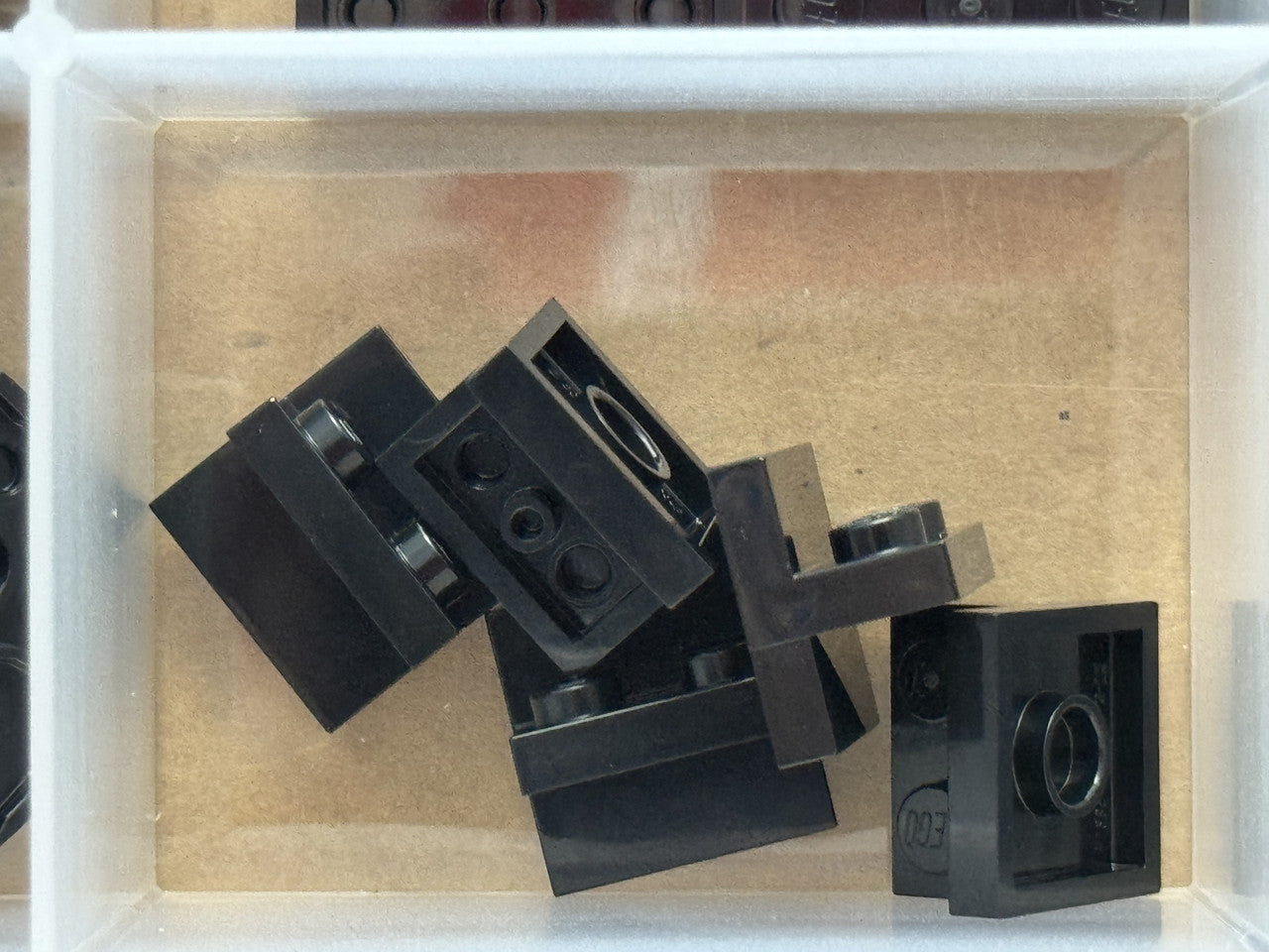 LEGO Parts - Black Bracket 2 x 2 - 1 x 2 Centered - No 41682 - QTY 5