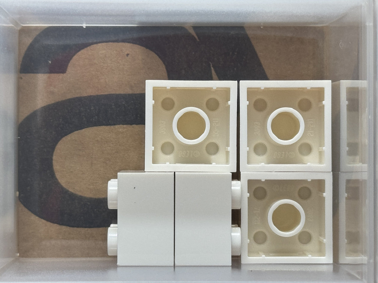 LEGO Parts - White Brick 2 x 2 - No 3003 - QTY 5