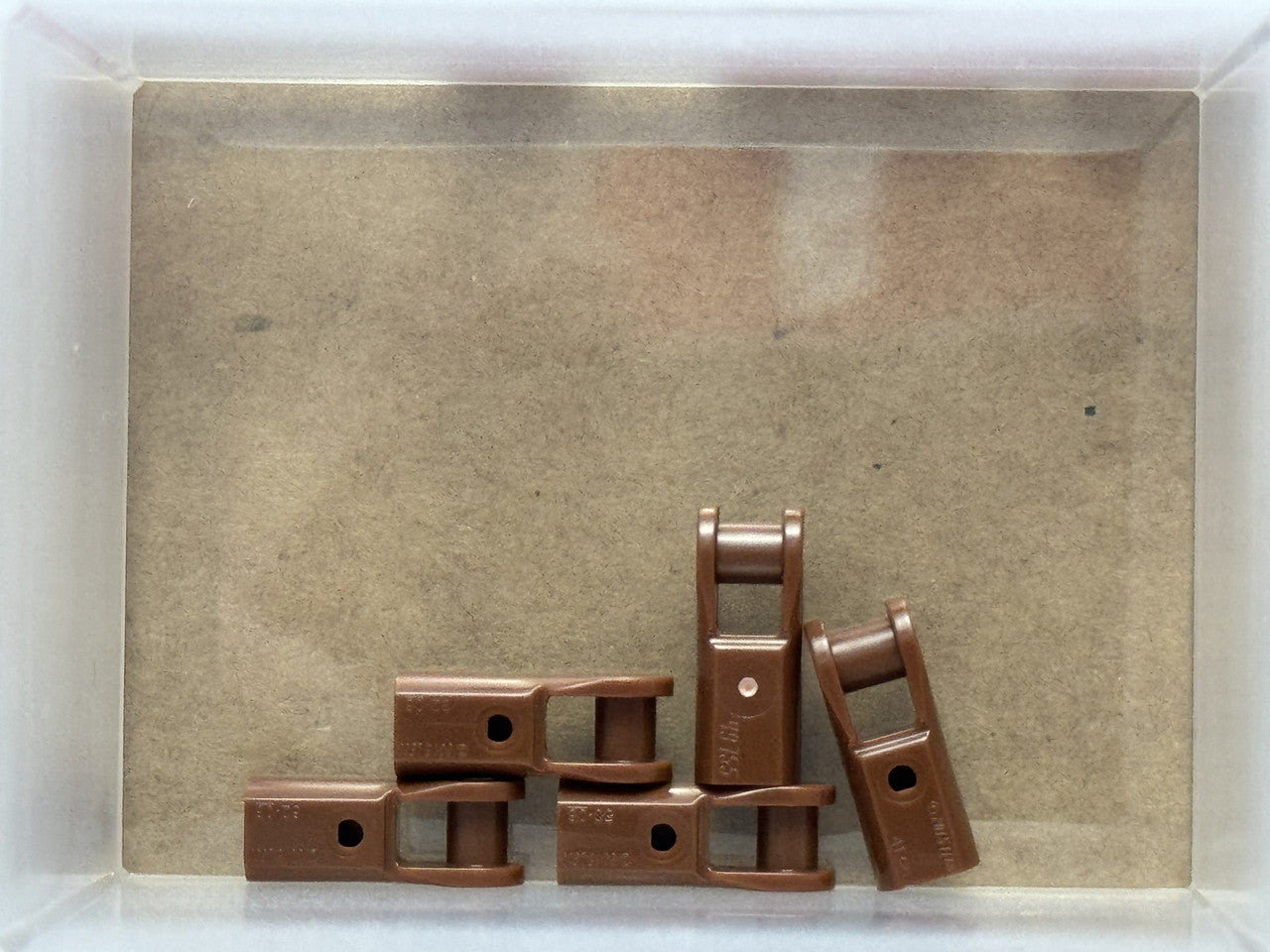 LEGO Parts - Reddish Brown Bar Holder with Handle - No 23443 - QTY 5